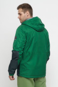 Оптом Куртка спортивная мужская с капюшоном зеленого цвета 8815Z, фото 19