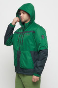 Оптом Куртка спортивная мужская с капюшоном зеленого цвета 8815Z в Екатеринбурге, фото 20
