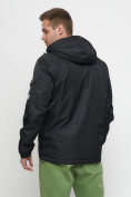 Оптом Куртка спортивная мужская с капюшоном черного цвета 8816Ch в Екатеринбурге, фото 12