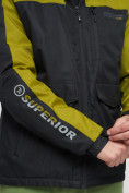 Оптом Куртка спортивная мужская с капюшоном черного цвета 8816Ch в Казани, фото 16