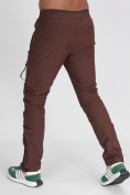Оптом Утепленные спортивные брюки мужские коричневого цвета 882116K в Екатеринбурге, фото 10