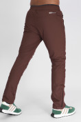 Оптом Утепленные спортивные брюки мужские коричневого цвета 882116K в Казани, фото 11
