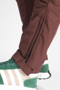 Оптом Утепленные спортивные брюки мужские коричневого цвета 882116K в Казани, фото 16