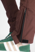 Оптом Утепленные спортивные брюки мужские коричневого цвета 882116K в Казани, фото 17