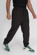 Оптом Утепленные спортивные брюки мужские темно-серого цвета 882198TC в Казани, фото 8