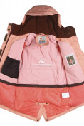 Оптом Куртка парка зимняя подростковая для девочки персикового цвета 8834P, фото 3
