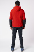 Оптом Куртка мужская с капюшоном красного цвета 88601Kr в Екатеринбурге, фото 6