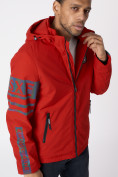 Оптом Куртка мужская с капюшоном красного цвета 88602Kr в Екатеринбурге, фото 13