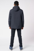 Оптом Куртка мужская удлиненная с капюшоном темно-серого цвета 88611TC в Екатеринбурге, фото 7