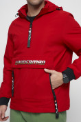 Оптом Куртка-анорак спортивная мужская красного цвета 88620Kr в Казани, фото 10