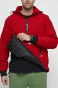 Оптом Куртка-анорак спортивная мужская красного цвета 88620Kr в Казани, фото 13