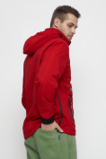 Оптом Куртка-анорак спортивная мужская красного цвета 88620Kr в Казани, фото 9