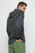 Оптом Куртка-анорак спортивная мужская темно-серого цвета 88620TC, фото 9