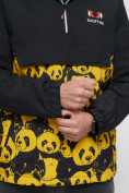 Оптом Куртка-анорак спортивная мужская желтого цвета 88629J в Екатеринбурге, фото 11