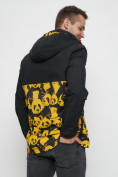 Оптом Куртка-анорак спортивная мужская желтого цвета 88629J в Казани, фото 9