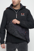 Оптом Куртка-анорак спортивная мужская темно-серого цвета 88629TC в Казани, фото 13