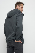 Оптом Куртка спортивная мужская на резинке большого размера серого цвета 88657Sr в Екатеринбурге, фото 11