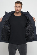 Оптом Куртка спортивная мужская на резинке большого размера темно-серого цвета 88657TC в Казани, фото 14