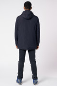 Оптом Куртка мужская удлиненная с капюшоном темно-синего цвета 88661TS в Казани, фото 5