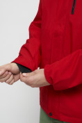 Оптом Куртка спортивная мужская большого размера красного цвета 88676Kr в Казани, фото 11
