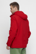 Оптом Куртка спортивная мужская большого размера красного цвета 88676Kr в Екатеринбурге, фото 15