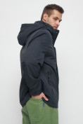 Оптом Куртка спортивная мужская большого размера темно-серого цвета 88676TC в Казани, фото 11