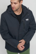 Оптом Куртка спортивная мужская большого размера темно-серого цвета 88676TC в Екатеринбурге, фото 12