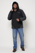 Оптом Горнолыжная куртка мужская черного цвета 88812Ch в Казани, фото 9