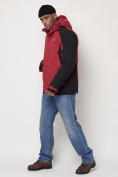Оптом Горнолыжная куртка мужская красного цвета 88812Kr в Екатеринбурге, фото 2