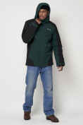 Оптом Горнолыжная куртка мужская темно-зеленого цвета 88812TZ в Екатеринбурге, фото 11