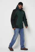 Оптом Горнолыжная куртка мужская темно-зеленого цвета 88812TZ в Екатеринбурге, фото 3