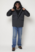 Оптом Горнолыжная куртка мужская темно-серого цвета 88814TC в Казани, фото 5