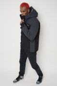 Оптом Горнолыжная куртка мужская big size темно-серого цвета 88816TC в Казани, фото 10