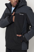 Оптом Горнолыжная куртка мужская big size темно-серого цвета 88816TC в Казани, фото 13