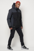 Оптом Горнолыжная куртка мужская big size темно-серого цвета 88816TC в Казани, фото 3