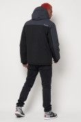Оптом Горнолыжная куртка мужская big size темно-серого цвета 88816TC в Казани, фото 4