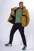 Оптом Горнолыжная куртка мужская горчичного цвета 88817G в Екатеринбурге, фото 18