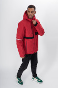 Оптом Горнолыжная куртка мужская красного цвета 88817Kr в Казани, фото 12