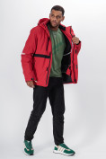 Оптом Горнолыжная куртка мужская красного цвета 88817Kr в Казани, фото 15