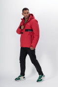 Оптом Горнолыжная куртка мужская красного цвета 88817Kr в Екатеринбурге, фото 2