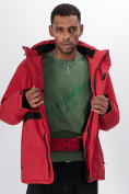 Оптом Горнолыжная куртка мужская красного цвета 88817Kr в Казани, фото 22