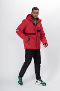 Оптом Горнолыжная куртка мужская красного цвета 88817Kr в Казани, фото 3