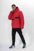 Оптом Горнолыжная куртка мужская красного цвета 88817Kr в Казани, фото 9