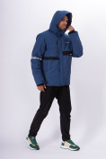 Оптом Горнолыжная куртка мужская синего цвета 88817S в Казани, фото 7