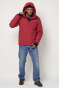Оптом Горнолыжная куртка мужская красного цвета 88820Kr в Казани, фото 5