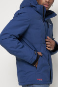 Оптом Горнолыжная куртка мужская синего цвета 88820S в Казани, фото 14