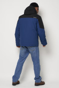 Оптом Горнолыжная куртка мужская синего цвета 88821S в Казани, фото 5