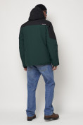 Оптом Горнолыжная куртка мужская темно-зеленого цвета 88821TZ в Казани, фото 4