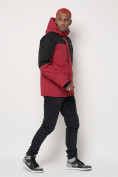Оптом Горнолыжная куртка мужская красного цвета 88822Kr в Казани, фото 3
