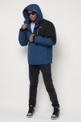 Оптом Горнолыжная куртка мужская синего цвета 88822S в Казани, фото 9